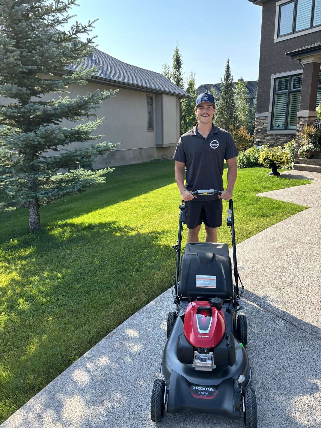 MowMates team providing lawn care in Calgary